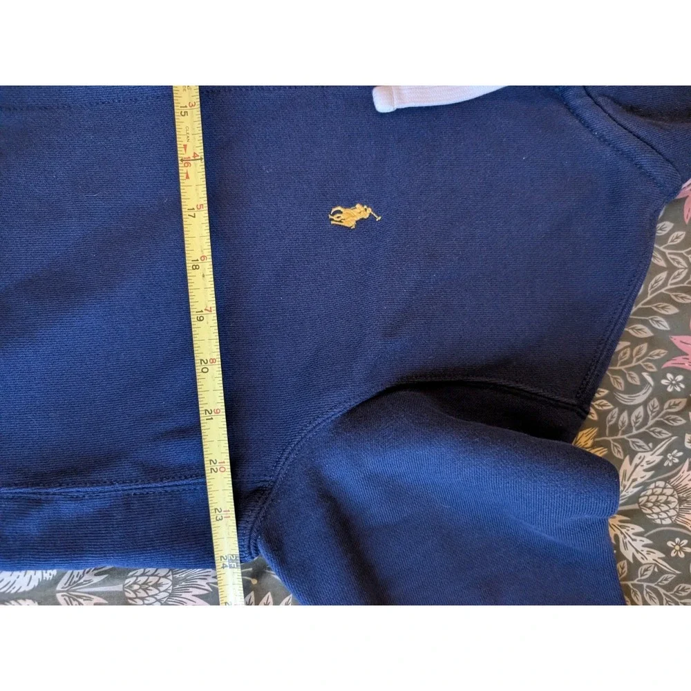 Polo Ralph Lauren Full Zip Hoodie Men Large Navy Pony Embroidered Old Money Prep